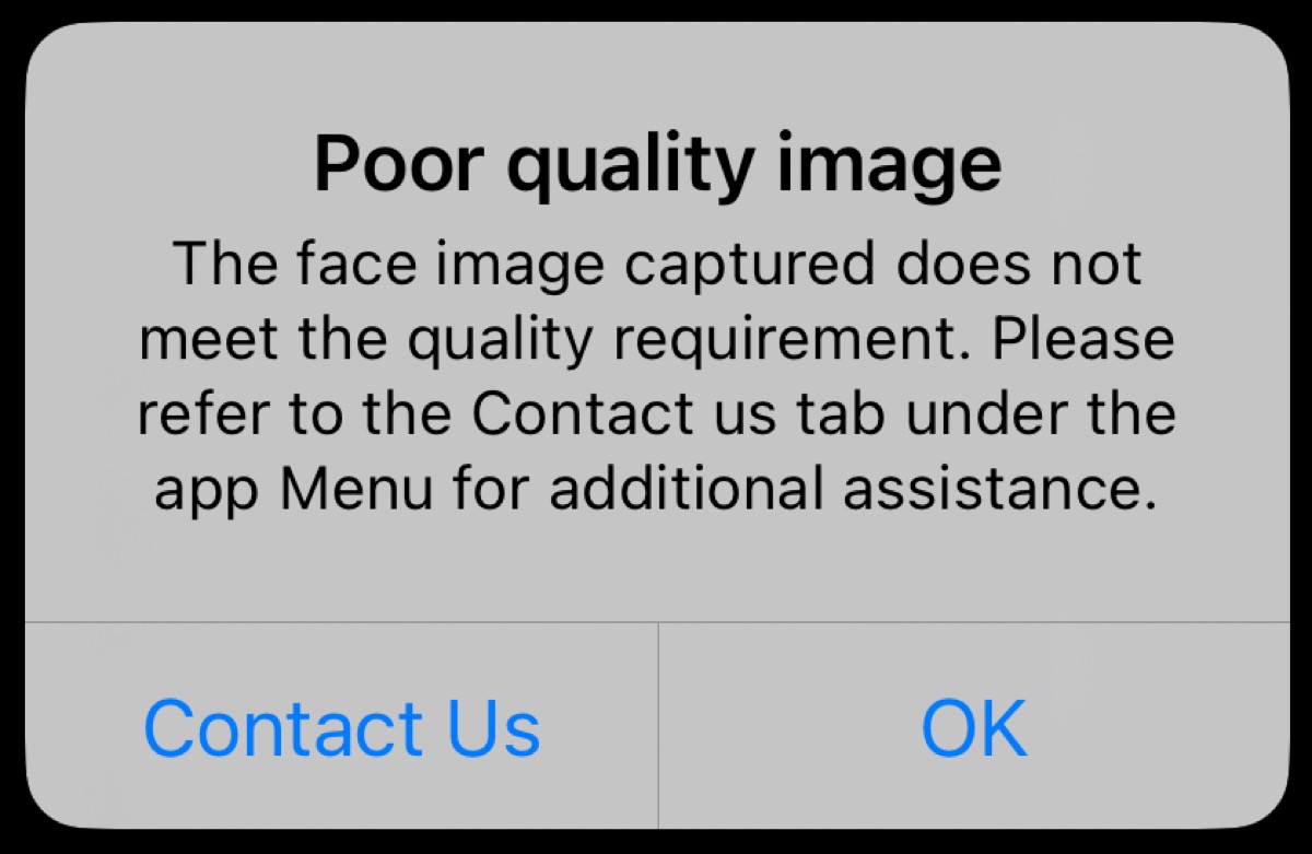 Poor image quality