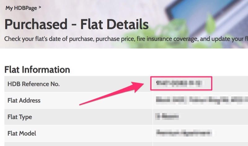 HDB Reference No.